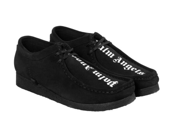 Giay Clarks x Palm Angels Suede Wallabee 'Black' 261-56815