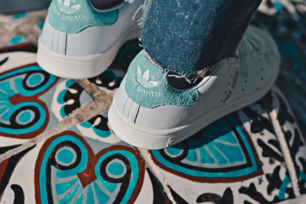 Giày Adidas Stan Smith Originals 'Aqua's Men' BZ0461 - Ảnh 7
