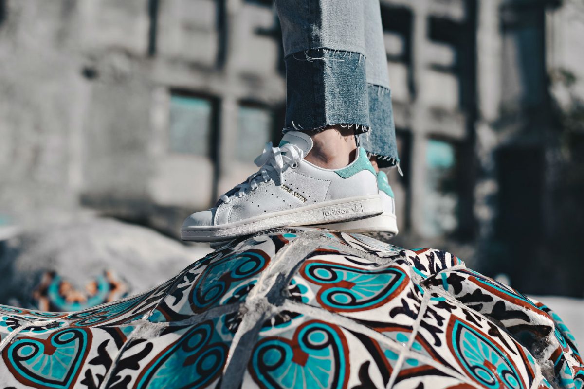 Giày Adidas Stan Smith Originals 'Aqua's Men' BZ0461 - Ảnh 8