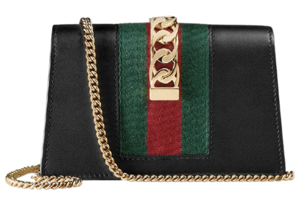 Túi Gucci Sylvie Leather Mini Chain Bag 494646 CWLSG 1060 - Ảnh 2