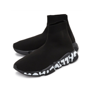 Alternative view of Giày Balenciaga Speed Trainer 'Graffiti Black'  605972 W05GE 1006