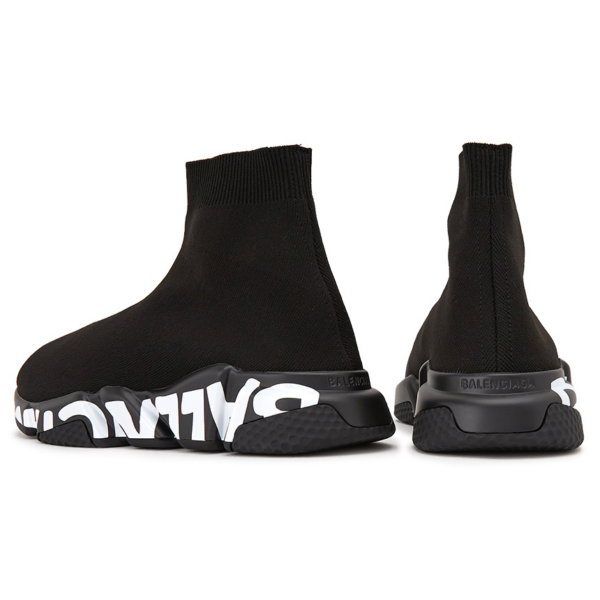 Giày Balenciaga Speed Trainer 'Graffiti Black'  605972 W05GE 1006 - Ảnh 4