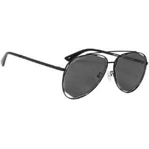 Alternative view of Kính Alexander McQueen Grey Aviator 'Black' MQ0175SA-001-59