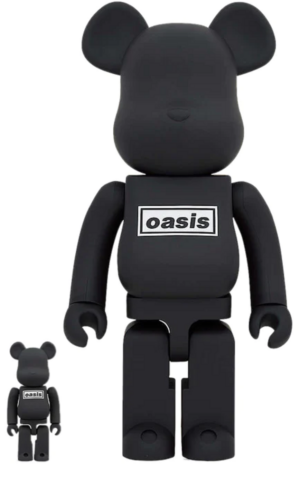 Mo Hinh Oasis Bearbrick 100% 400% 'Black Rubber' 15497-BLK