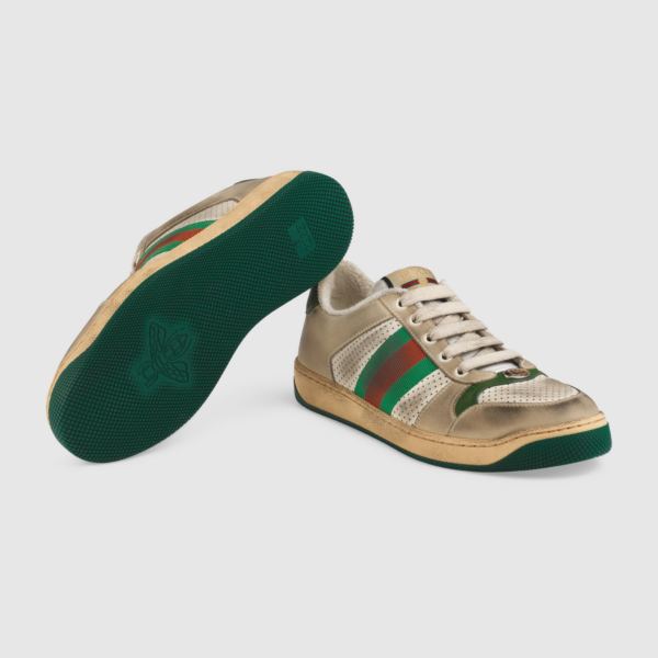Giày Gucci Wmns Screener 'Distressed Green Orange' 570442-0YI20-9582 - Ảnh 5