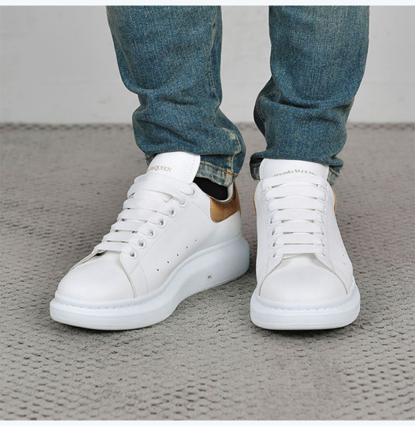 Giày Alexander McQueen Oversized Sneaker 'White Gold' 553680-WHNBG-9075 - Ảnh 2