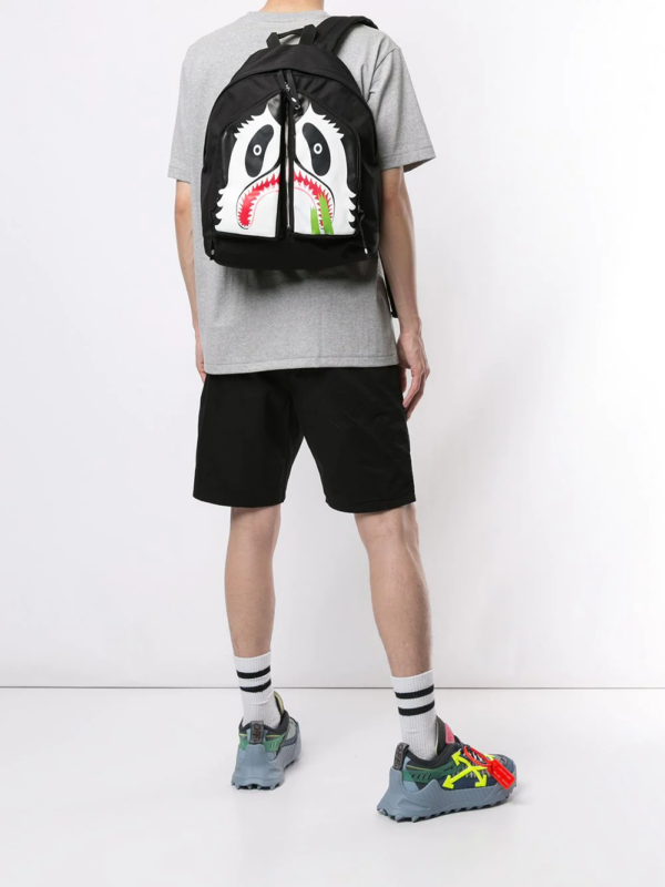 Balo Bape Panda Day Pack Black B-PADPBK - Ảnh 4
