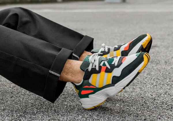 Giày Adidas Yung-96 Grey One Bold Gold DB2605 - Ảnh 4