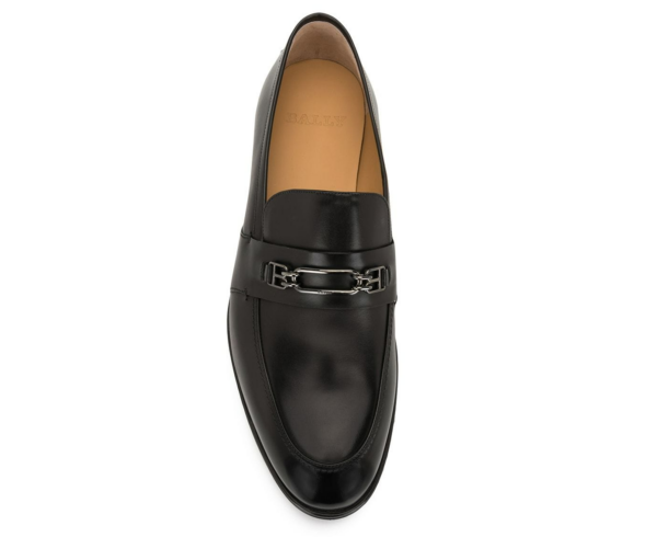 Giày Bally Black Leather Wesper Penny 'Black' 6234186 - Ảnh 2