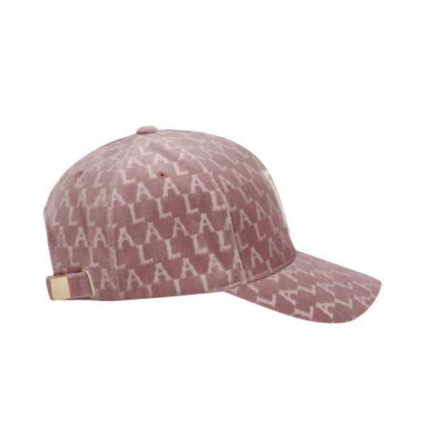 Mũ MLB LA Dodgers Velvet Monogram Pink 32CPXM941-07P - Ảnh 4