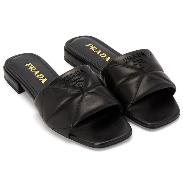 Dép Prada Logo Quilted 'Black' 1XX583-038-F0002-B010 - Ảnh 6