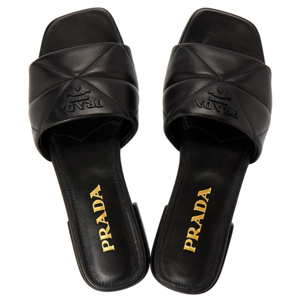 Dép Prada Logo Quilted 'Black' 1XX583-038-F0002-B010 - Ảnh 7