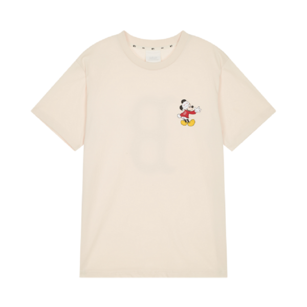 Áo MLB X Disney Action Short Sleeve T Shirt Boston Red Sox Ivory 31TSK2031-43L