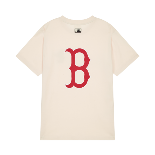 Áo MLB X Disney Action Short Sleeve T Shirt Boston Red Sox Ivory 31TSK2031-43L - Ảnh 2