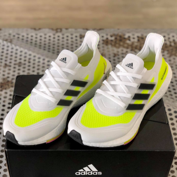 Giày Adidas UltraBoost 21 'White Solar Yellow' FY0377 - Ảnh 3