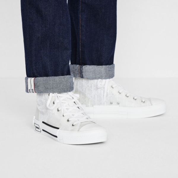 Giay Dior B23 High 'White Dior' 3SH118YNT-H060