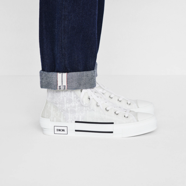 Giay Dior B23 High 'White Dior' 3SH118YNT-H060