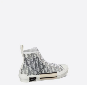 Giay Dior B23 High Dior Oblique White Black 3SH118YJP-H069