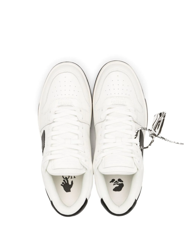 Giày Off-White Out of Office Low Top White Black OMIA189R21LEA0010110 - Ảnh 4