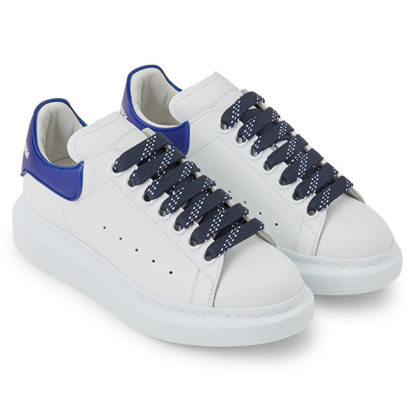 Giày Alexander McQueen Wmns Oversized Sneaker 'White Navy' 621056-WHXMT-9095 - Ảnh 3