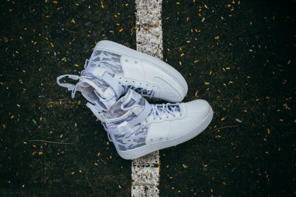 Giày Nike SF HI Premium Air Force 1 Ibex Triple White AA1130-100 - Ảnh 5