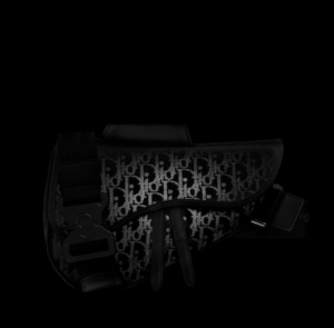 Tui Dior Saddle Bag Black Oblique Galaxy 1ADPO093VPI-H03E