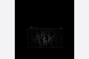 Vi Dior Zipped Card Holder 'Black Dior' 2ESBC250VPD-H03E