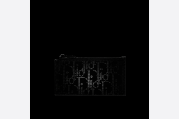 Vi Dior Zipped Card Holder 'Black Dior' 2ESBC250VPD-H03E