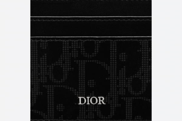 Vi Dior Card Holder 'Black Dior Oblique Galaxy' 2ESCH135VPD-H03E
