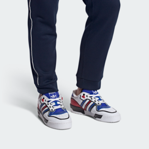 Alternative view of Giày Adidas Rivalry Low 'White Blue Scarlet' FY3120