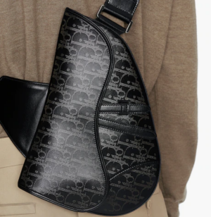 Tui Dior Saddle Bag Black Oblique Galaxy 1ADPO093VPI-H03E