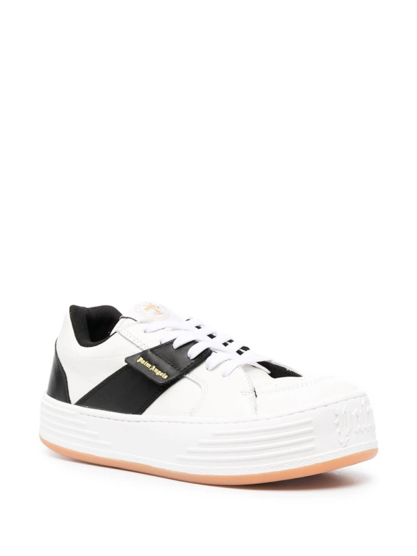 Giày Palm Angels Logo-Print Low-Top Sneakers PMIA051R21LEA0020110 - Ảnh 3