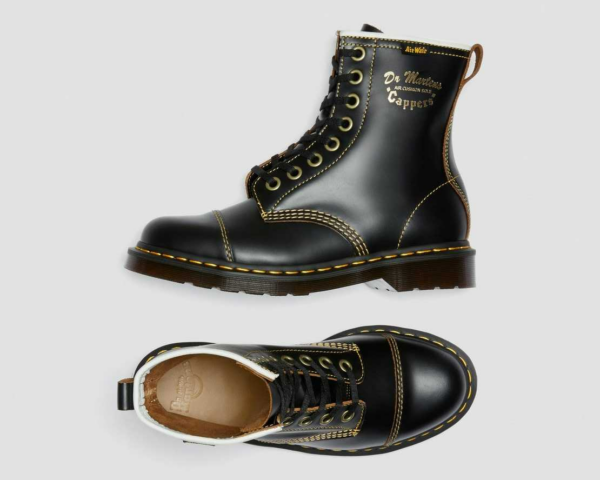 Giày Dr.Martens Capper Vintage Smooth 'Black' 16058001 - Ảnh 5