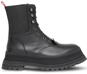 Giày Burberry Iconic Stripe Detail Chunk Boots 'Black' 8034295