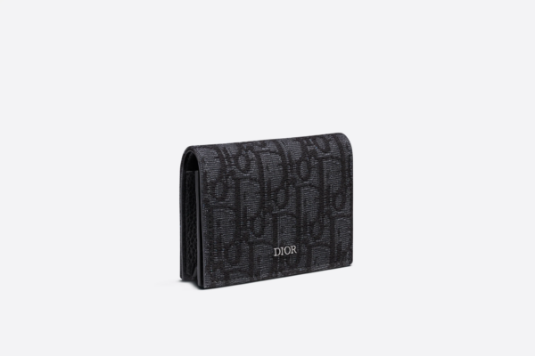 Vi Dior Business Card Holder 'Black Dior Oblique' 2ESCH136YSE-H03E