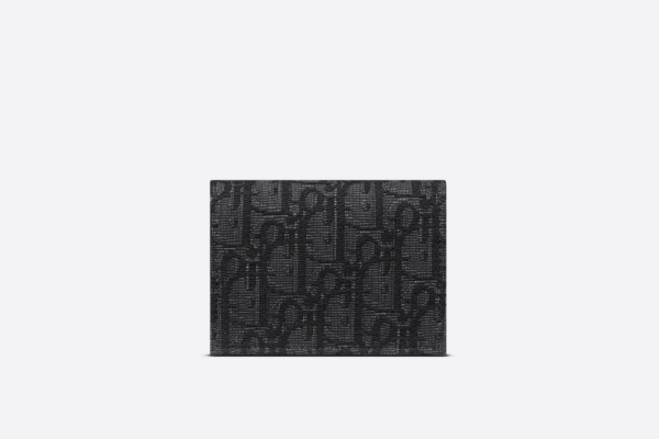 Vi Dior Business Card Holder 'Black Dior Oblique' 2ESCH136YSE-H03E
