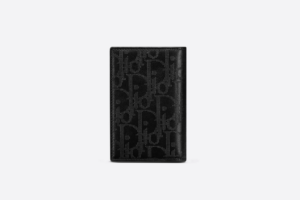 Vi Dior BI-Fold Card Holder 'Black Galaxy' 2ESCH138VPD-H03E