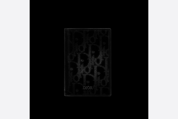 Vi Dior BI-Fold Card Holder 'Black Galaxy' 2ESCH138VPD-H03E