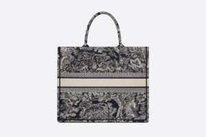 Tui Dior Book Tote Large 'Blue Toile Reverse Embroidery' M1286ZRGO-M928