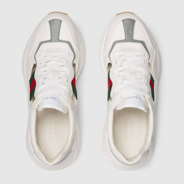 Giày Gucci Rython Cut Out White 657977-2SH60-9161 - Ảnh 4