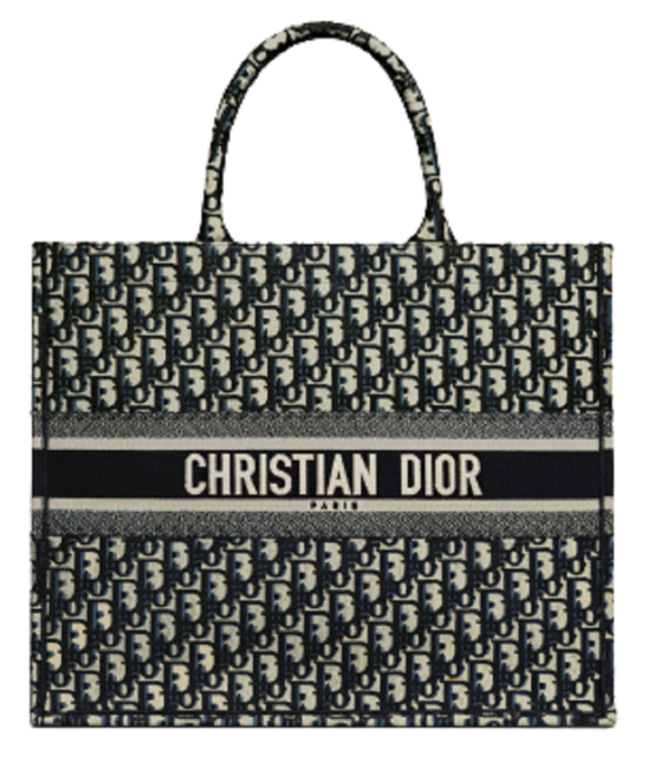 Tui Dior Book Tote Large 'Blue Oblique' M1286ZRIW-M928
