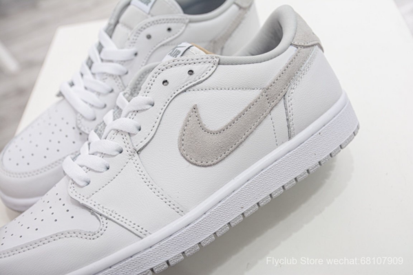 Giày Nike Air Jordan 1 Retro Low OG GS 'Neutral Grey' 2021 CZ0858-100 - Ảnh 9