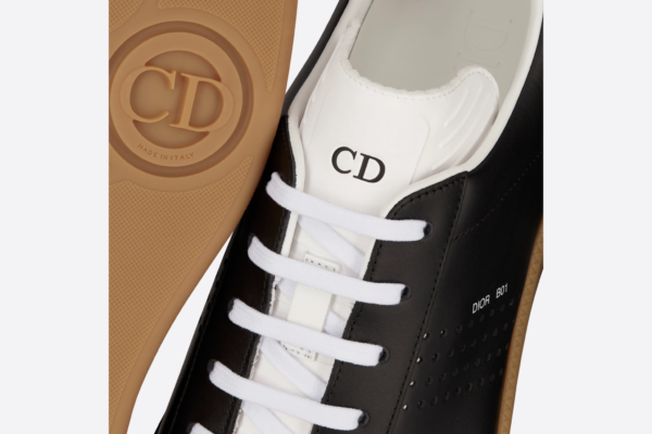 Giày Dior B01 Sneaker 'Black Smooth Calfskin Suede' 3SN225XZU-H962 - Ảnh 5