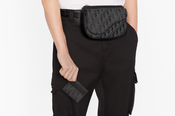 Vi Dior World Tour Card Holder 'Black Dior Oblique' 2ESCH135CLP-H22Q