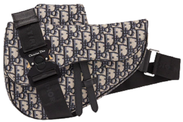 Tui Dior Saddle Bag Beige and Black 1ADPO093YKY-H28E