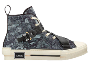 Giày Dior And Peter Doig B23 High-Top Sneaker Denim Camouflage Jacquard