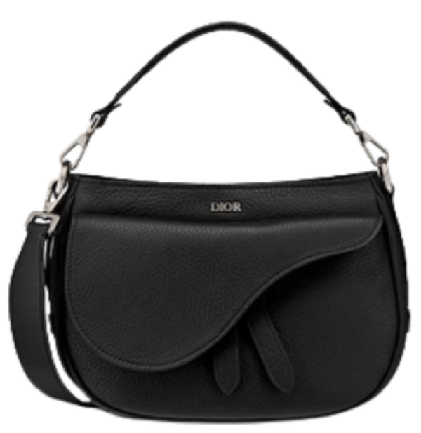 Túi Dior Mini Saddle Soft Bag Black 1ADHO027ULA-H00N