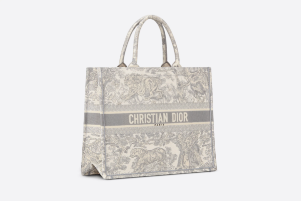 Tui Dior Large Book Tote 'Gray Toile De Jouy' M1286ZTDT-M932