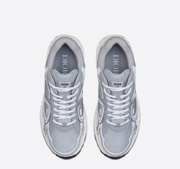 Giày Dior B30 Sneaker Gray Mesh and White Technical Fabric 3SN279ZLZ-H860 - Ảnh 3
