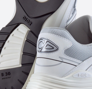 Alternative view of Giày Dior B30 Sneaker Gray Mesh and White Technical Fabric 3SN279ZLZ-H860
